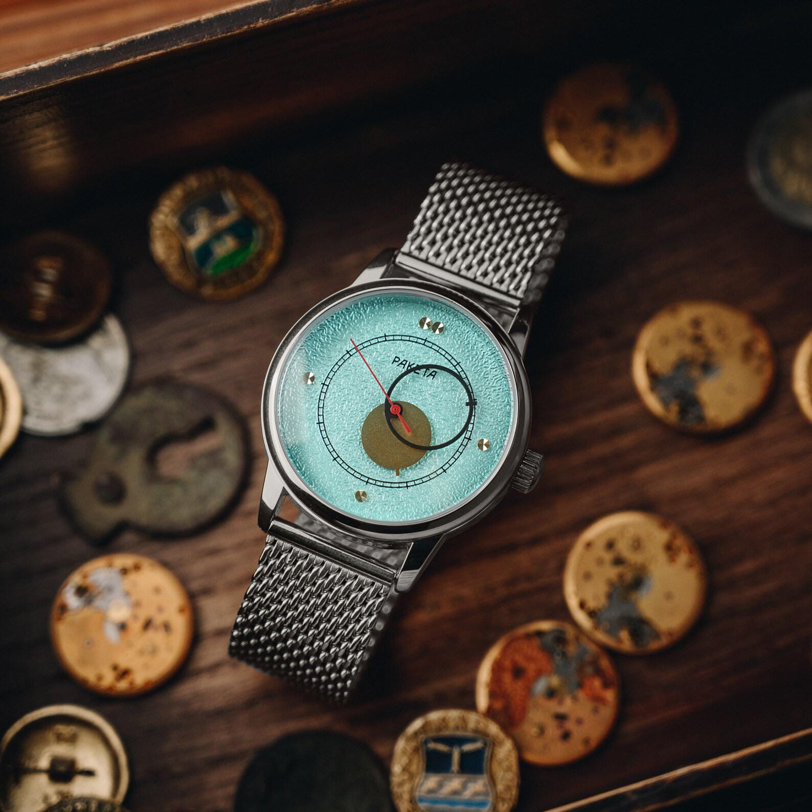 1990s Raketa Copernicus Aqua-Blue - 40mm