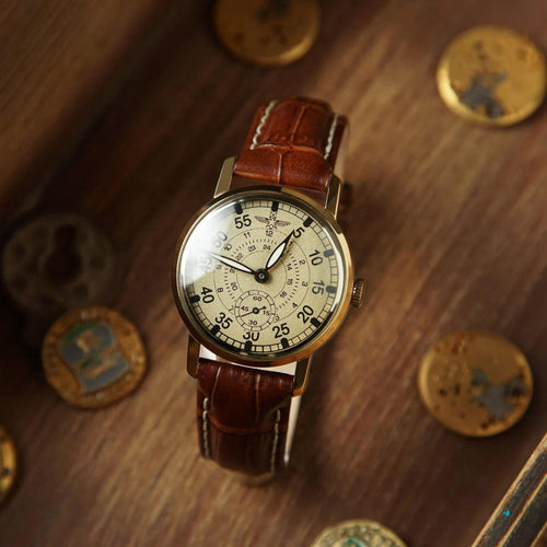 ZiM "Aviation" Vintage Aviator Men's Watch – Hand-Restored 1990s Timepiece