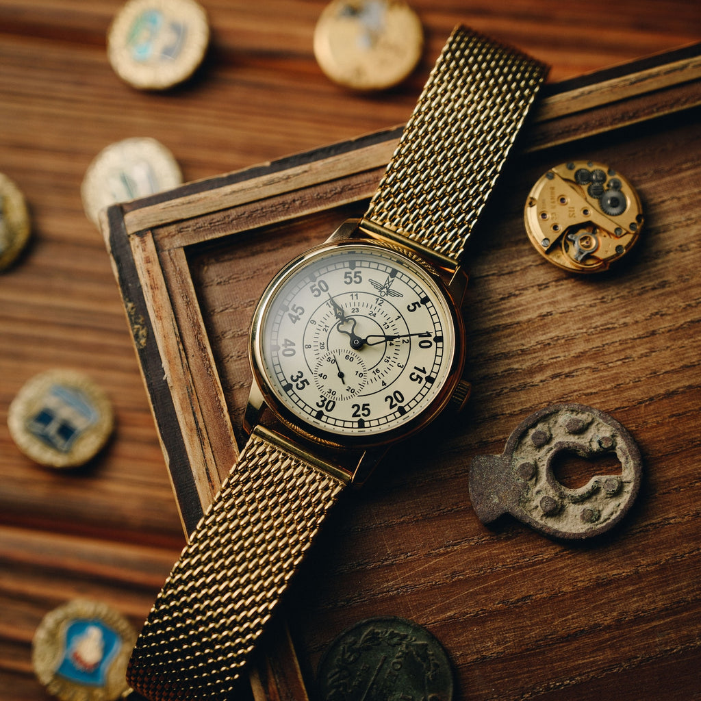 ZiM "Aviation" Vintage Aviator Men's Watch – Hand-Restored 1980s Timepiece