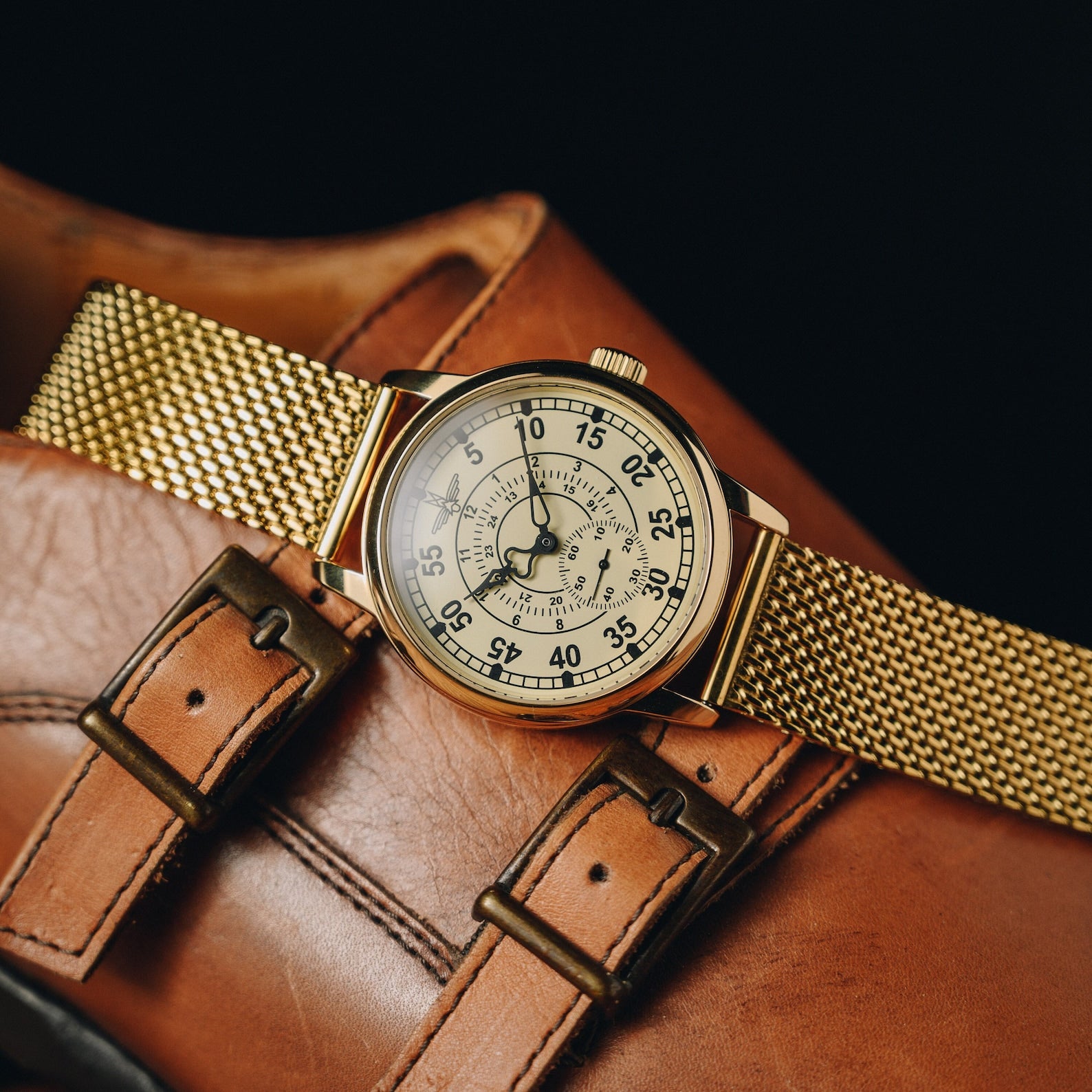 ZiM « Aviation » Montre aviateur vintage pour homme – Pièce restaurée à la main des années 1980