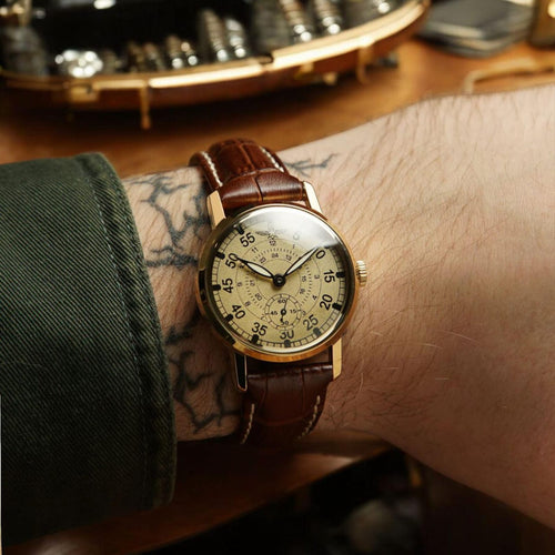 ZiM "Aviation" Vintage Aviator Men's Watch – Hand-Restored 1990s Timepiece