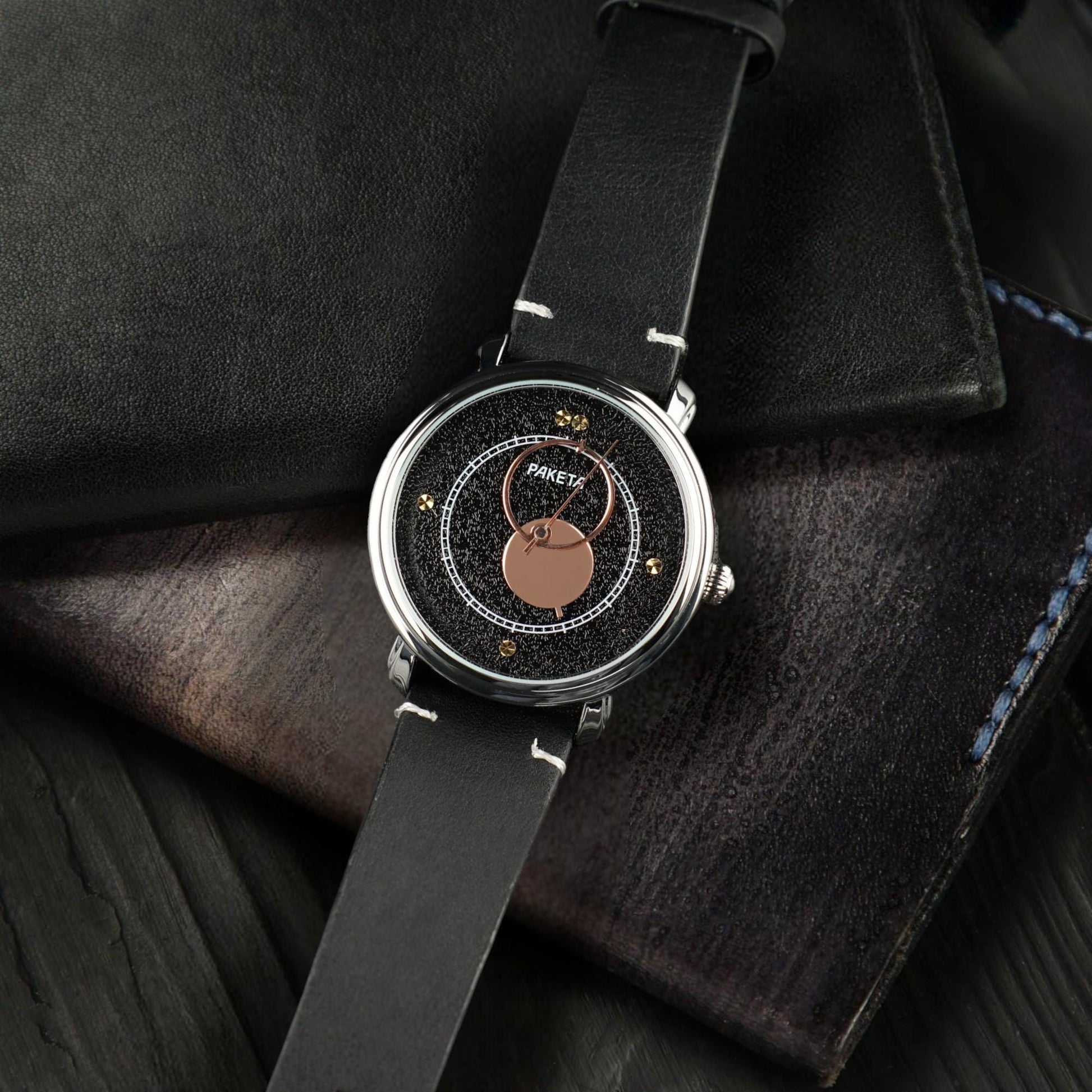 BLACK RARE WATCH RAKETA "COPERNICUS" 1990S