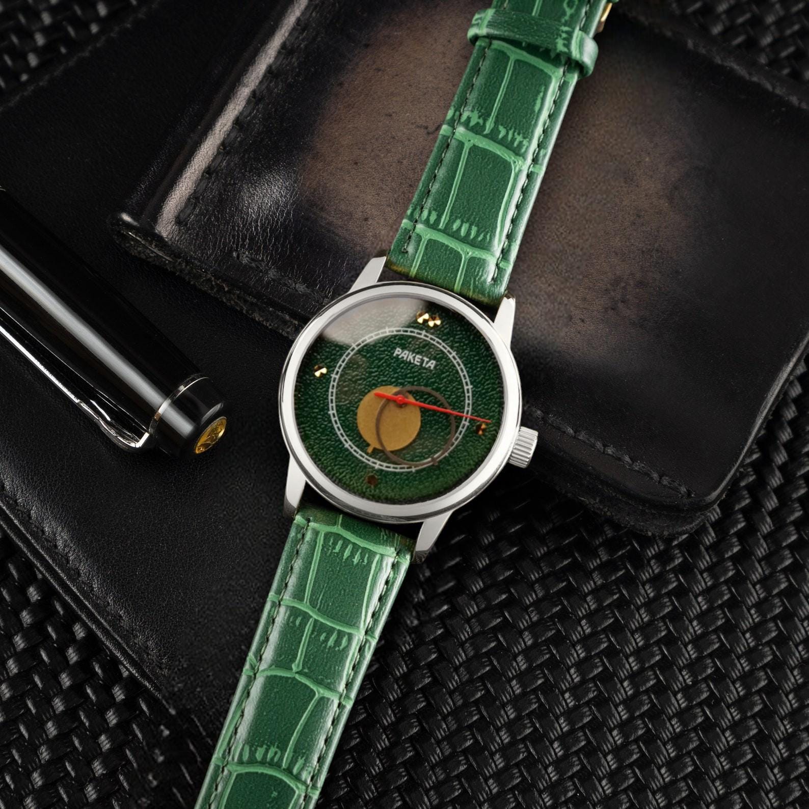 RETRO MOON WATCH RAKETA "COPERNICUS" GREEN