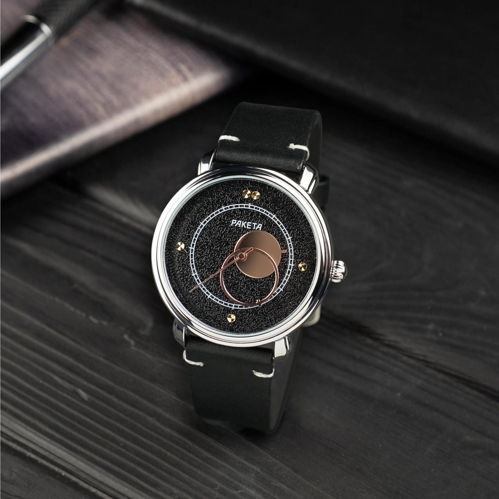BLACK RARE WATCH RAKETA "COPERNICUS" 1990S