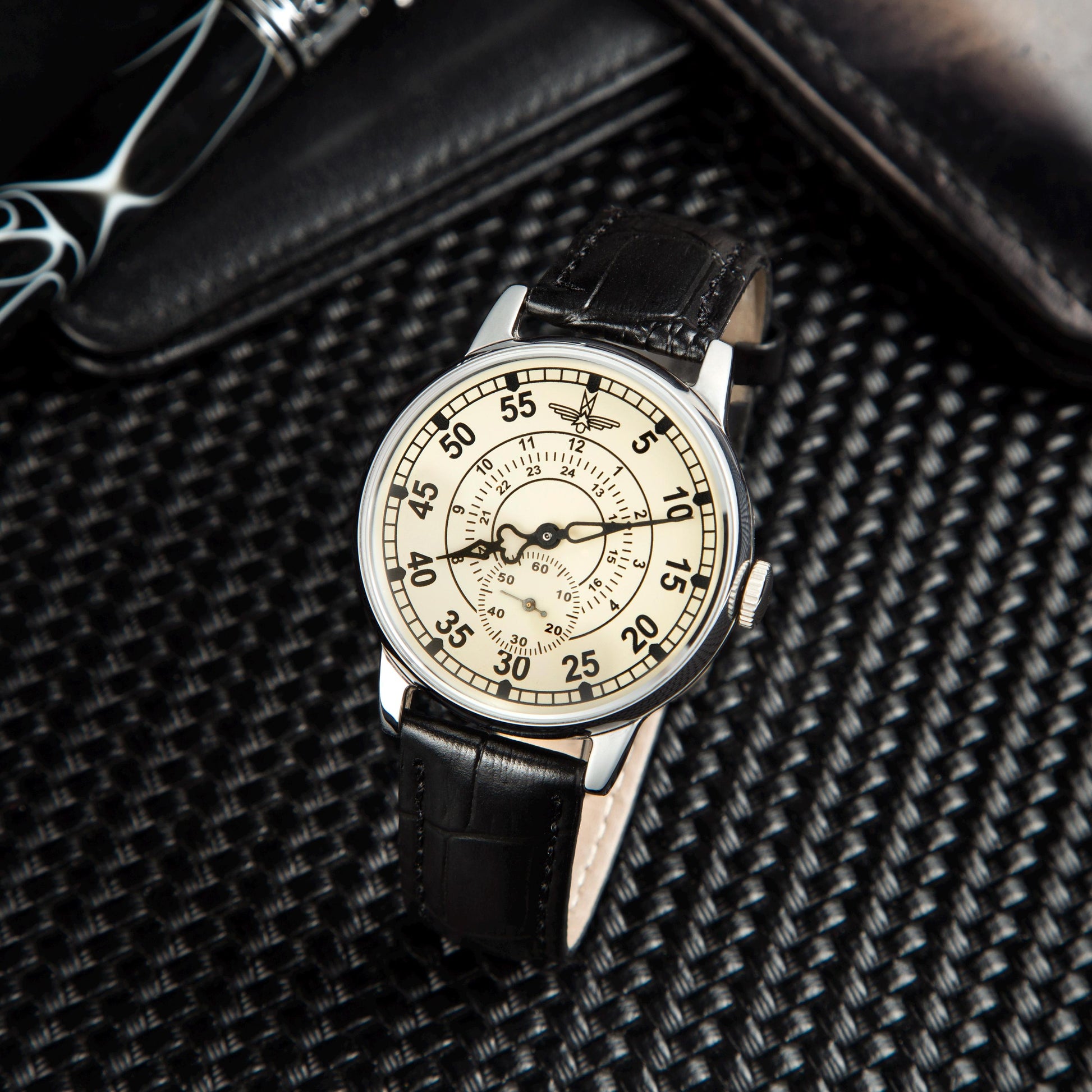 Mens Aviation Vintage Watch, "ZIM - AVIATION" 1990s Realese. Soviet Pilot's watch Unique gift for him. Mechanical watch. Personalized.