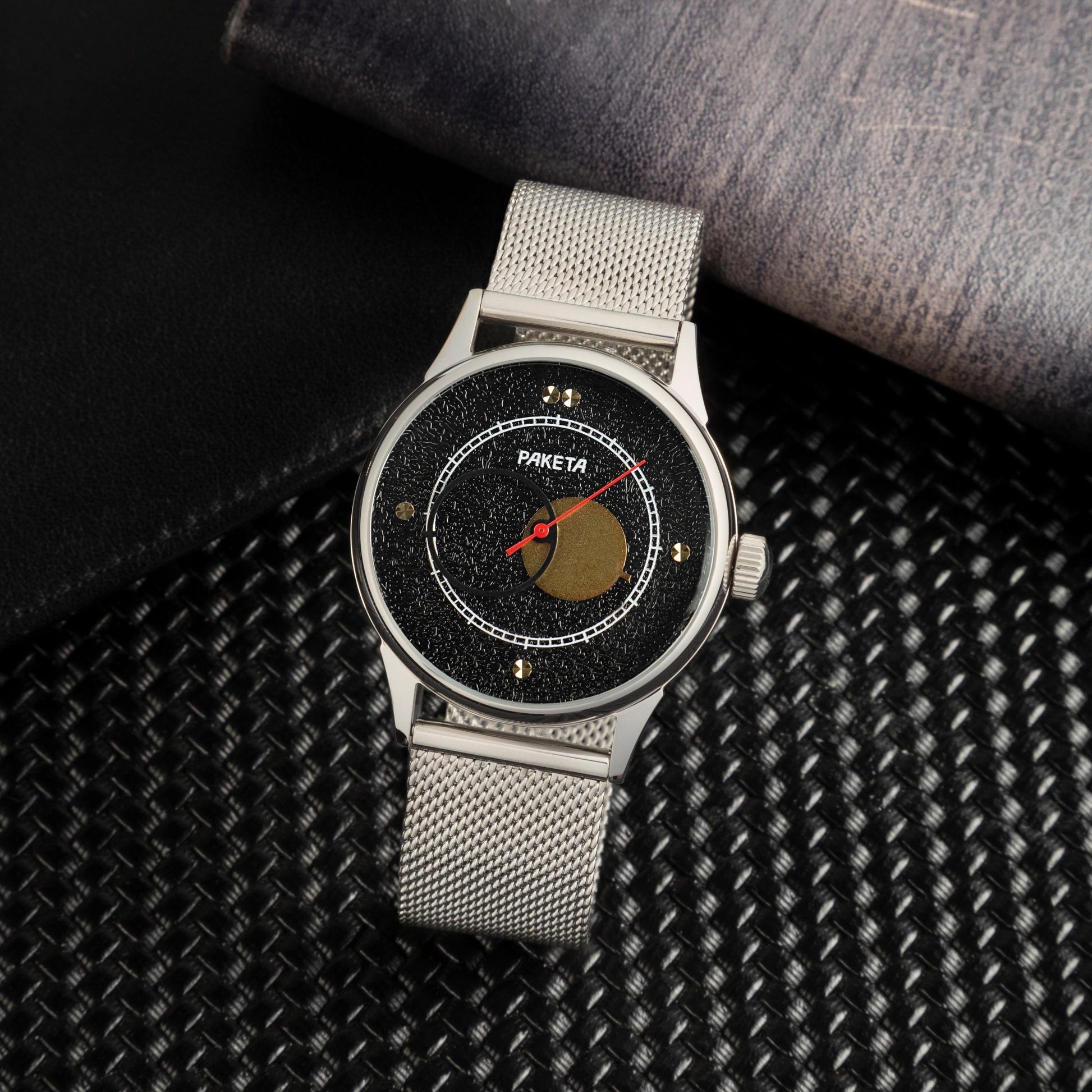 Black Vintage Raketa Copernicus - Heritage. Automatic Men's wrist watch, Personalized gift watch, Unique gift for him, Watch for men