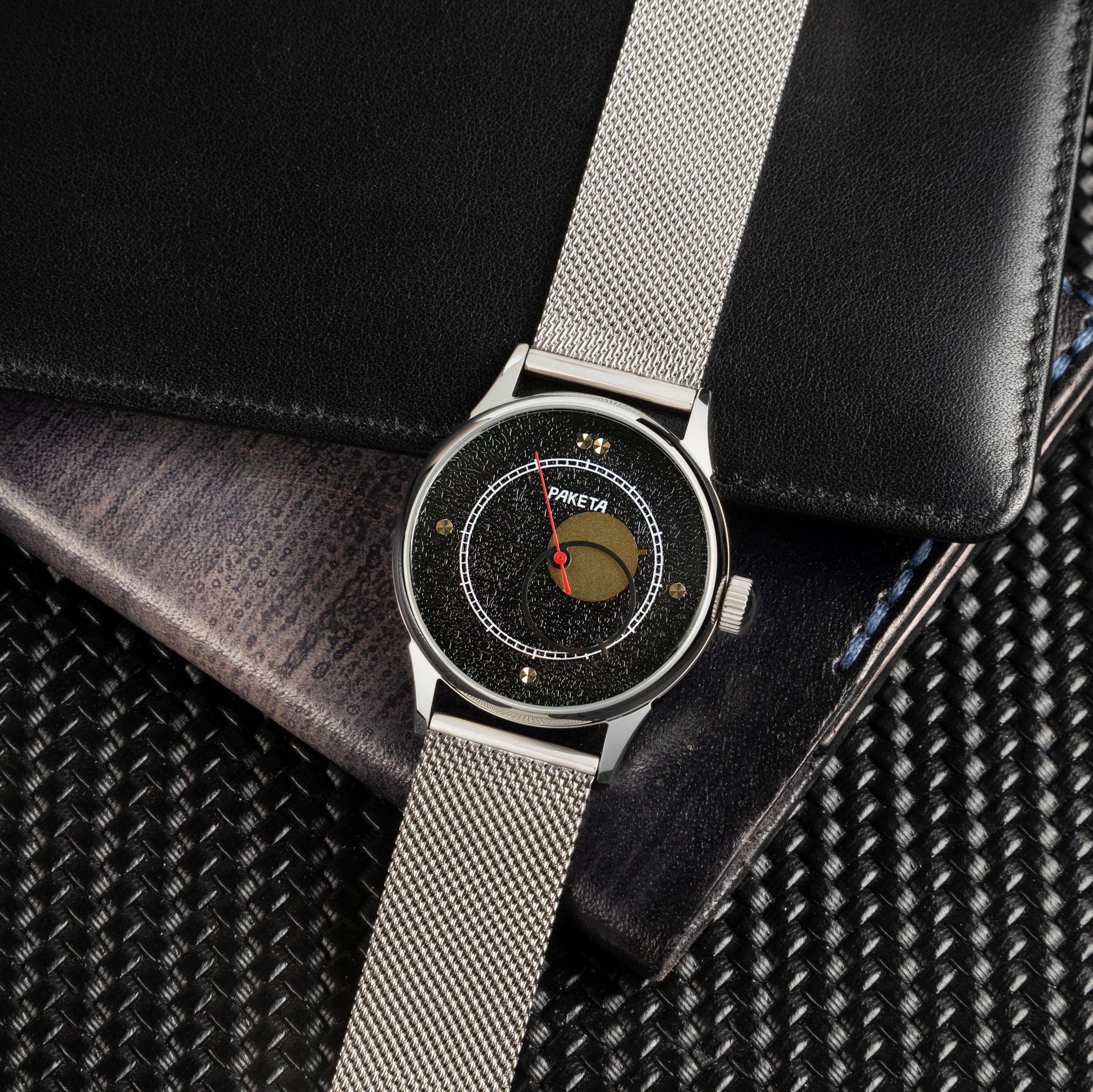 Black Vintage Raketa Copernicus - Heritage. Automatic Men's wrist watch, Personalized gift watch, Unique gift for him, Watch for men