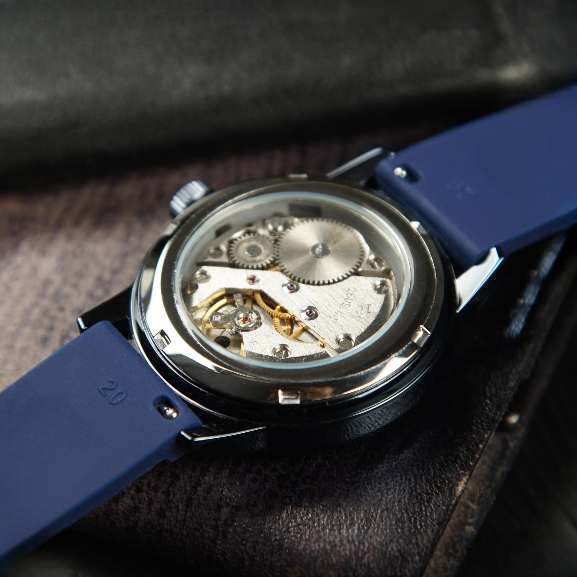 Legendary Vintage Soviet Raketa "ZERO" 1980s Mechanical Men's Watch, Blue Case, Gift for Husband, Groomsmen Watch Set Available